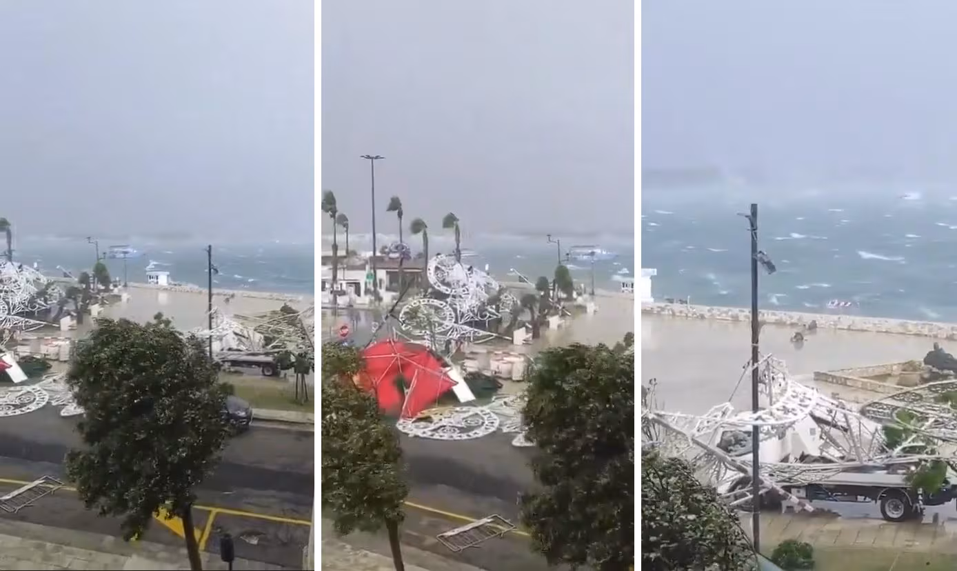 Tornado i Porto Cesareo, det var faktisk et "nedbrudd" som forårsaket skaden: hva er forskjellen