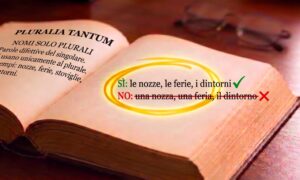 De italienske ordene som bare eksisterer i flertall: de defekte substantivene fra helligdager til bryllup og omkringliggende områder