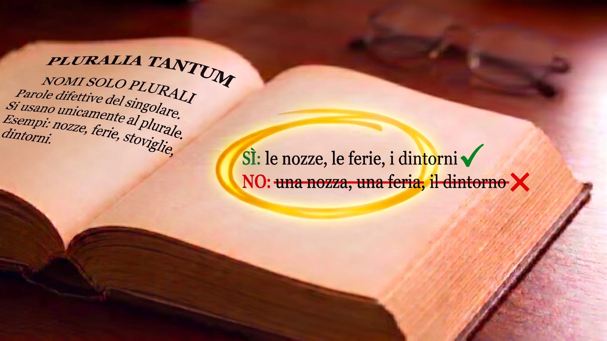 De italienske ordene som bare eksisterer i flertall: de defekte substantivene fra helligdager til bryllup og omkringliggende områder