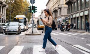 Bot på 75 euro for fotgjengere som krysser veien med mobiltelefonene sine: hva ville endret seg med den nye CdS