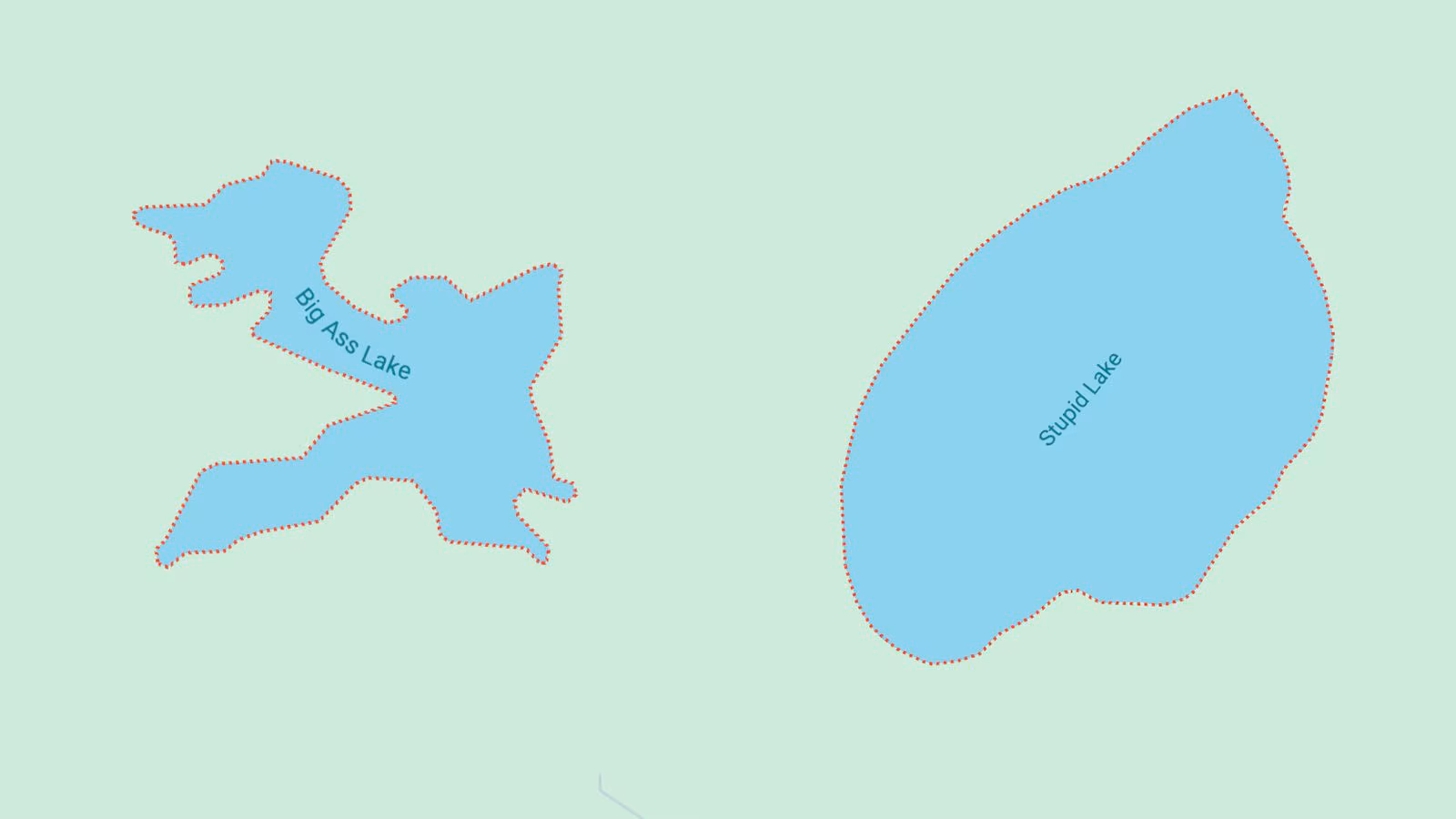 De absurde navnene på Canadas innsjøer: fra Stupid Lake til Big Ass Lake