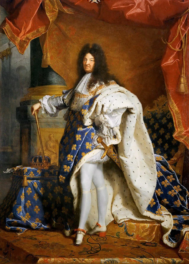 Det mest kjente portrettet av Louis XIV, av Hyacinthe Rigaud (Wikimedia Commons)