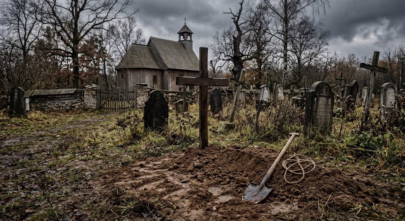 Graven til en påstått "vampyr" fra 1600-tallet begravet med ljå og hengelås funnet i Polen
