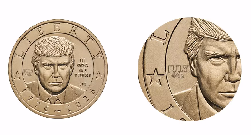 US Mint preger 1 dollar-mynten med Trump, president i embetet: hvor mye den koster og hvordan den er laget